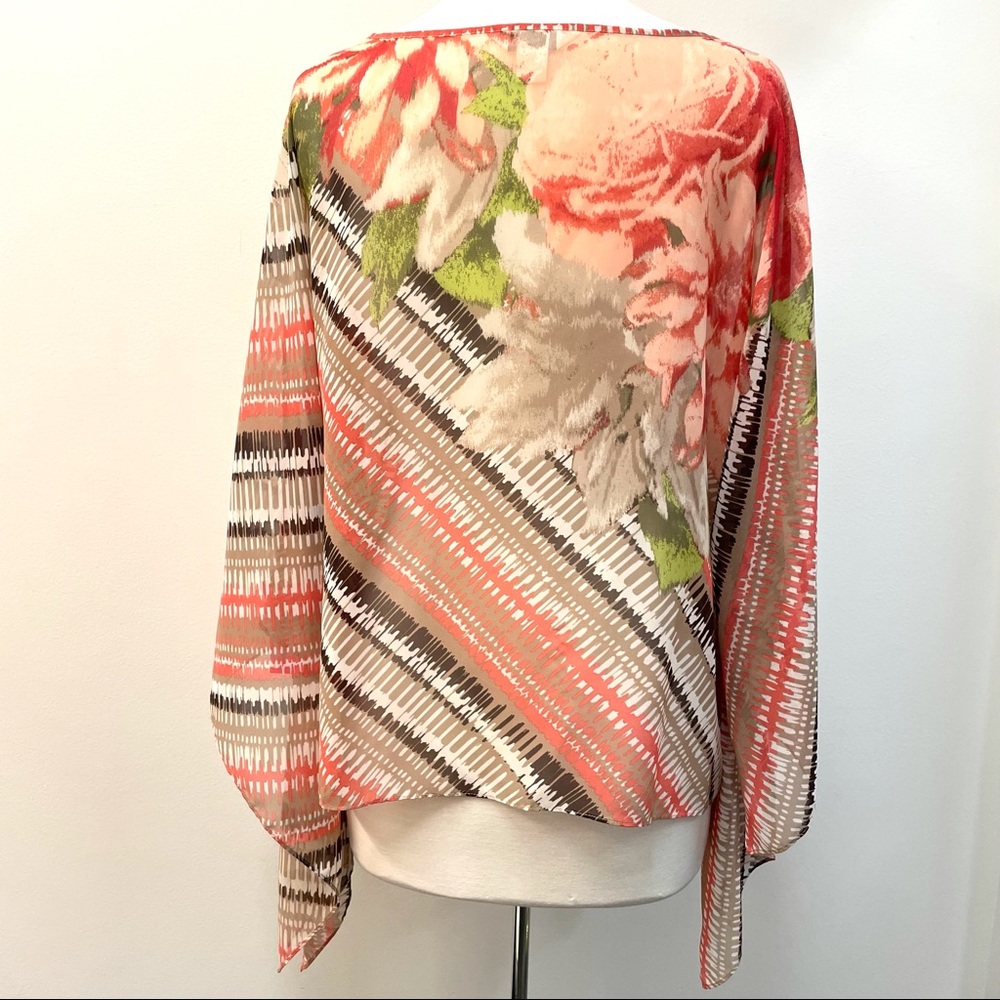 Christopher & Banks Sheer Floral Top - Picture 4 of 4